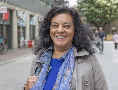 Vrouw op straat